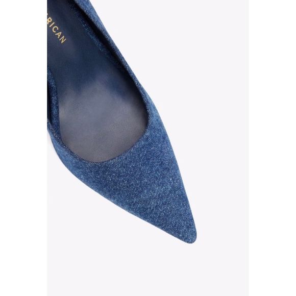 BNIB GOOD AMERICAN CLASSIC DENIM HEEL SIZE 9.5 - Picture 5 of 11